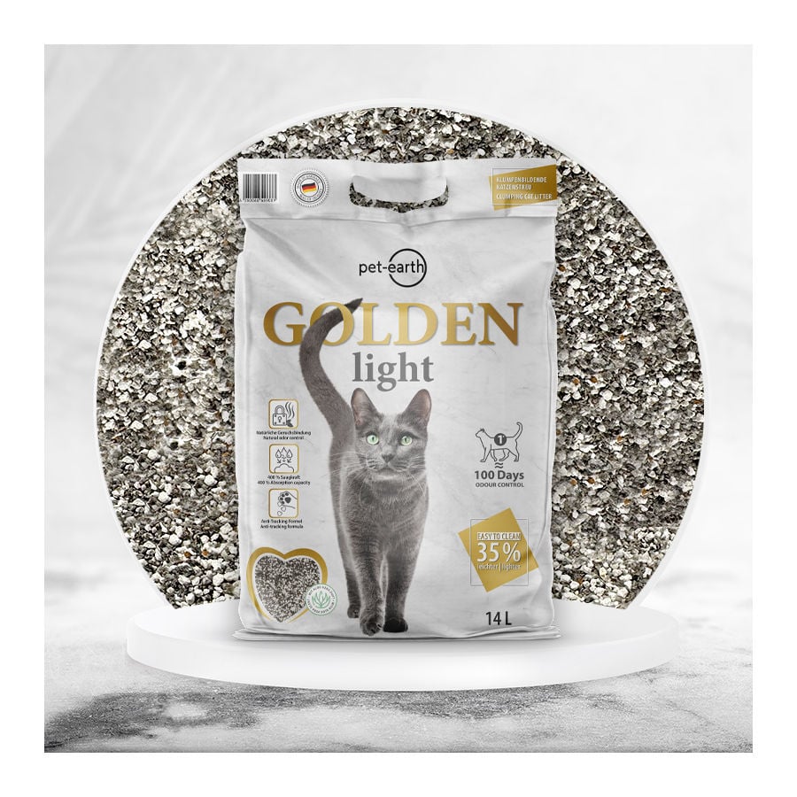 Golden Grey Light Arena Aglomerante para gatos, , large indicador imagen numero 2