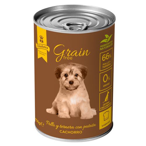 Criadores Grain Free H&uacute;medo cachorro pollo-ternera indicador imagen numero 2