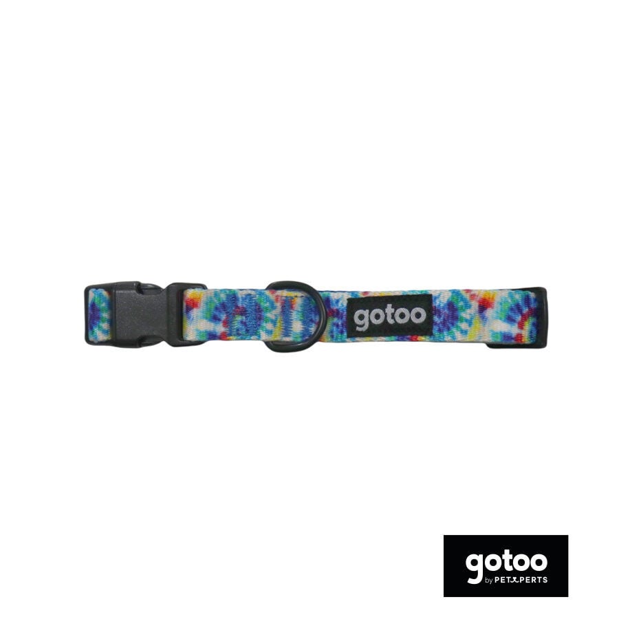 Gotoo Collar estampadado azul para perro, , large indicador imagen numero 2
