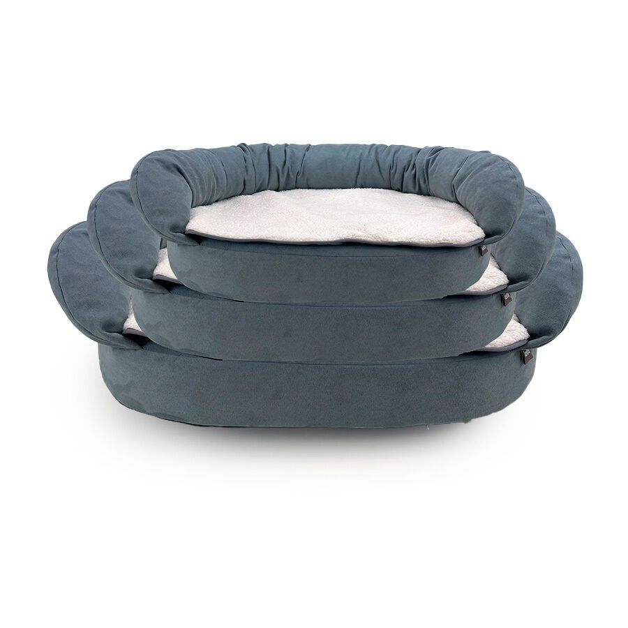 Leeby Sof&aacute; Ortop&eacute;dico Viscoel&aacute;stico Gris para perros, , large Imagen numero 3