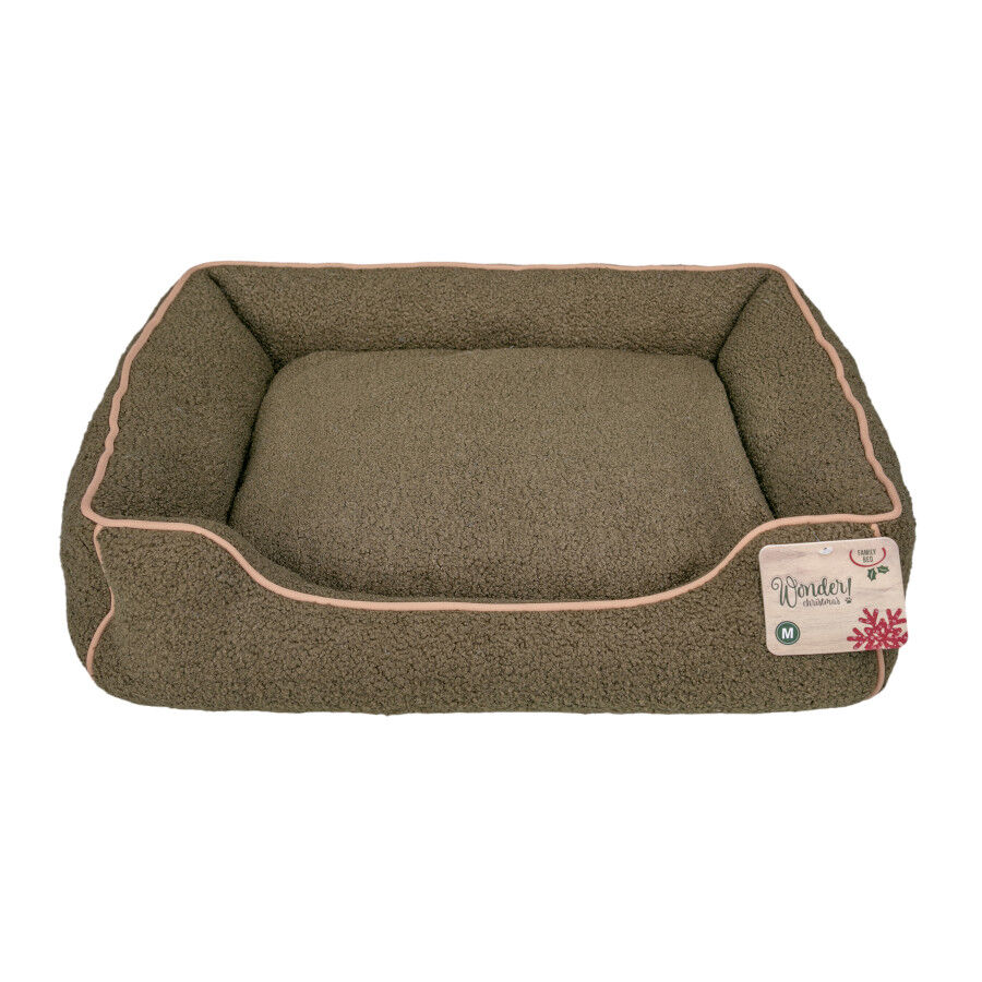 Wonder Christmas Cama Navide&ntilde;a Marr&oacute;n para perros, , large Imagen numero 6
