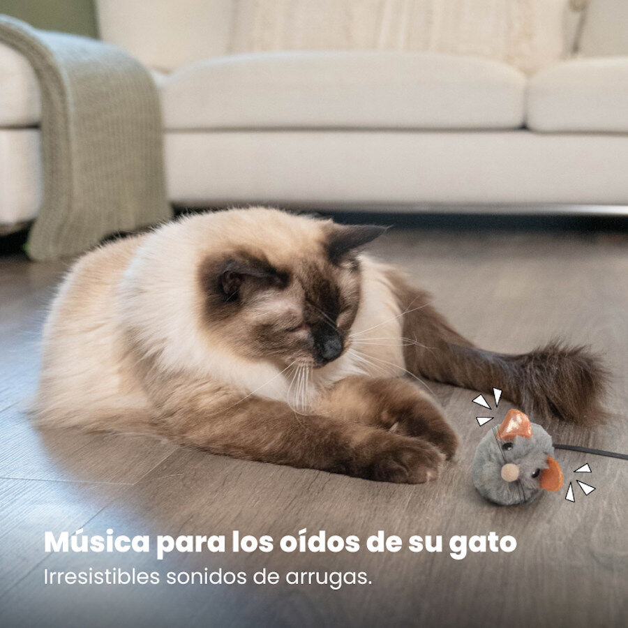 Catstages Squeaky Squeaky Gris Rat&oacute;n de Juguete con Catnip para gatos, , large indicador imagen numero 2