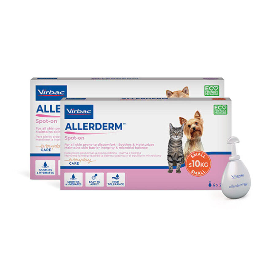 Virbac Allerderm spot on Pipetas dermatol&oacute;gicas para el cuidado de la piel Perros y Gatos.