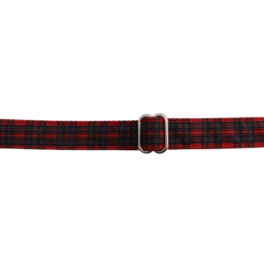Gotoo Collar estampado tart&aacute;n rojo para perros, , large Imagen numero 3