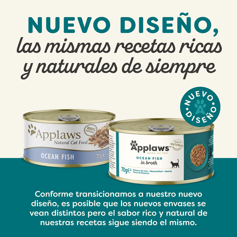 70 g Applaws Pescado Azul lata para gatos, , large indicador imagen numero 2