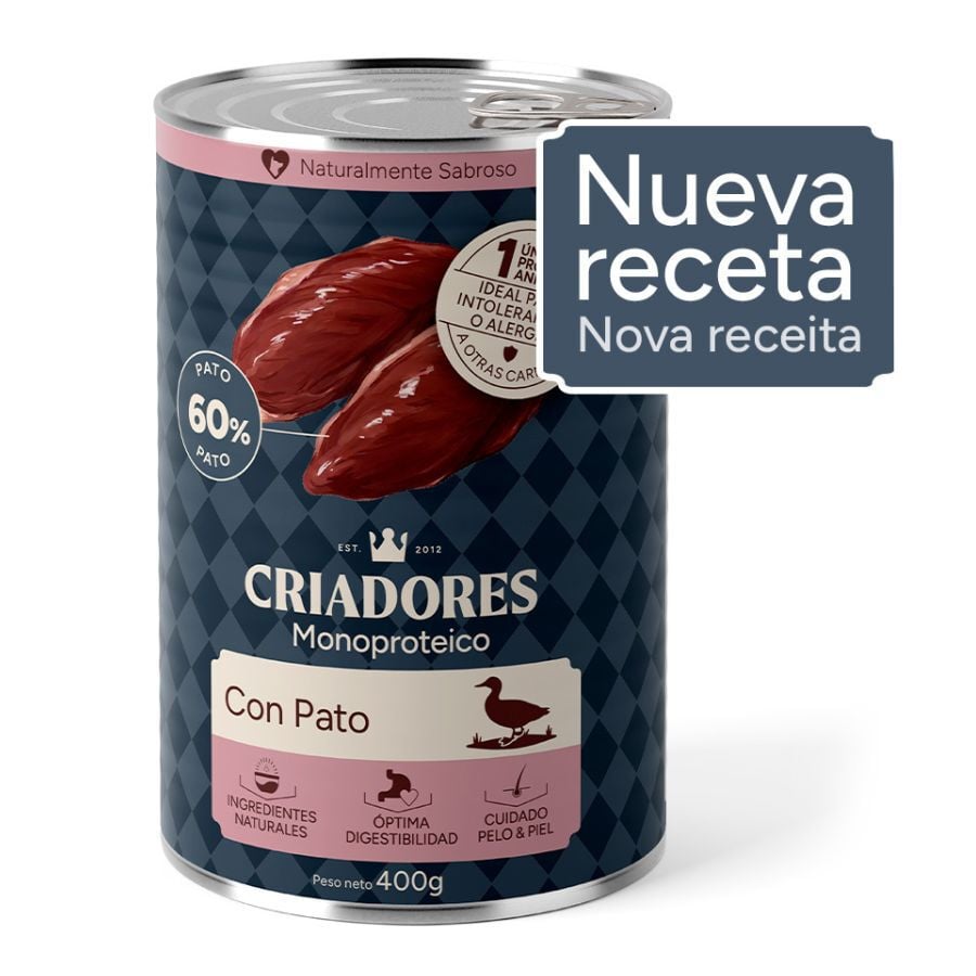 400 g Criadores Monoproteico Pato Lata para perros, , large Imagen numero 2