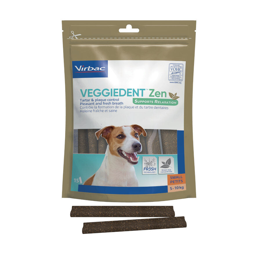 15 barritas Virbac L&aacute;minas Veggiedent Zen S para perros, , large Imagen numero 1