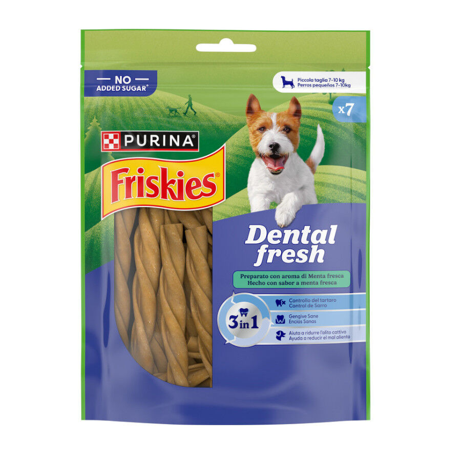 7 barritas Friskies Small Snacks Dentales Fresh para perros , , large indicador imagen numero 1