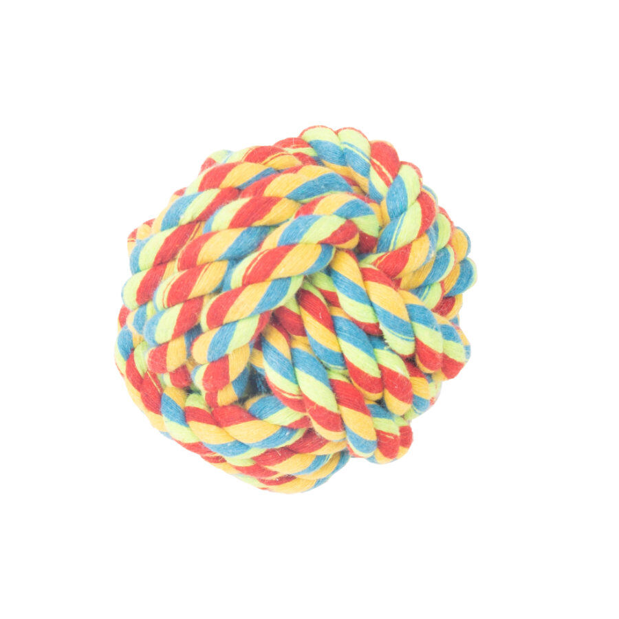 Tootoy! Pull Rope Ball Multicolor pelota de cuerda para perro, , large Imagen numero 1