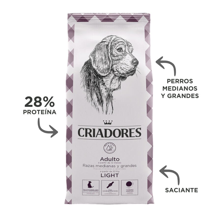 15 kg Criadores Adulto Light pienso para perros de raza grande y mediana, , large Imagen numero 4