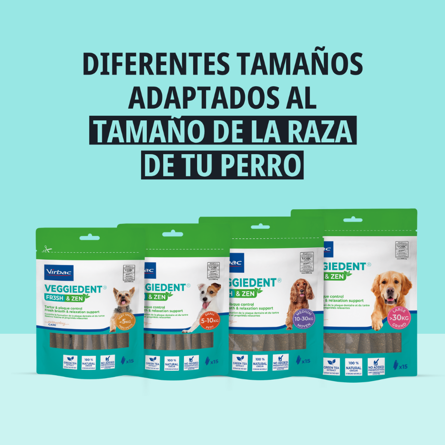 15 barritas Virbac L&aacute;minas Veggiedent Zen L para perros, , large Imagen numero 4