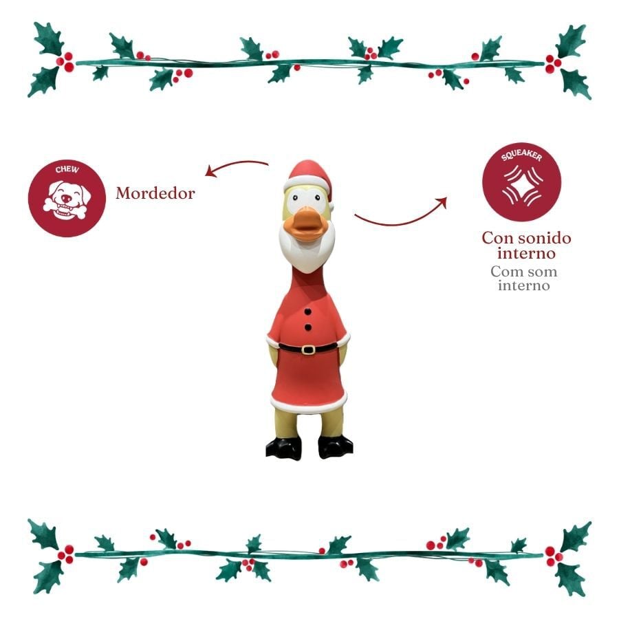 Wonder Christmas Pollo L&aacute;tex Juguete para perros, , large Imagen numero 4