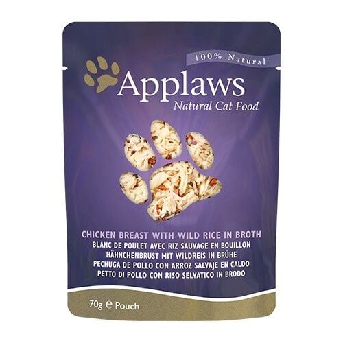 70 g Applaws Pollo y Arroz sobre para gatos, , large indicador imagen numero 2