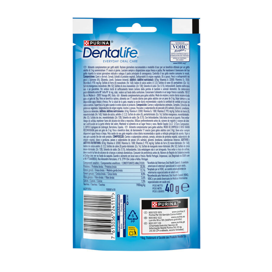 40 g Dentalife Daily Oral Salm&oacute;n Snacks Dentales para gatos, , large Imagen numero 9