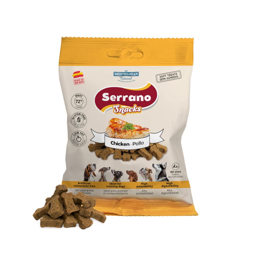 85 g Mediterranean Natural Serrano Galletas Pollo para perros, , large indicador imagen numero 2
