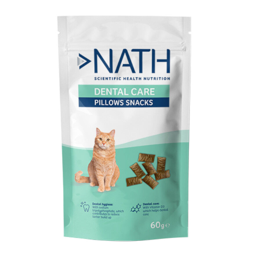 60 g Nath Pillow Snacks Dental Bocaditos para gatos, , large Imagen numero 1