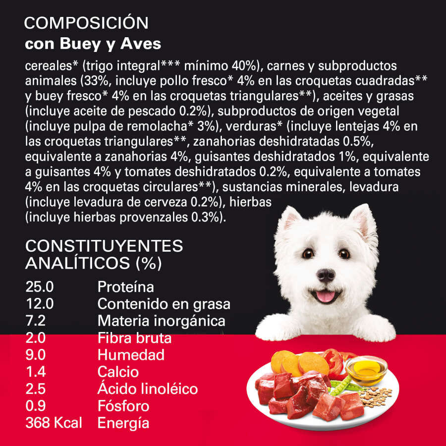 1.4 kg Cesar Buey y Aves Frescas pienso semih&uacute;medo para perros, , large indicador imagen numero 2