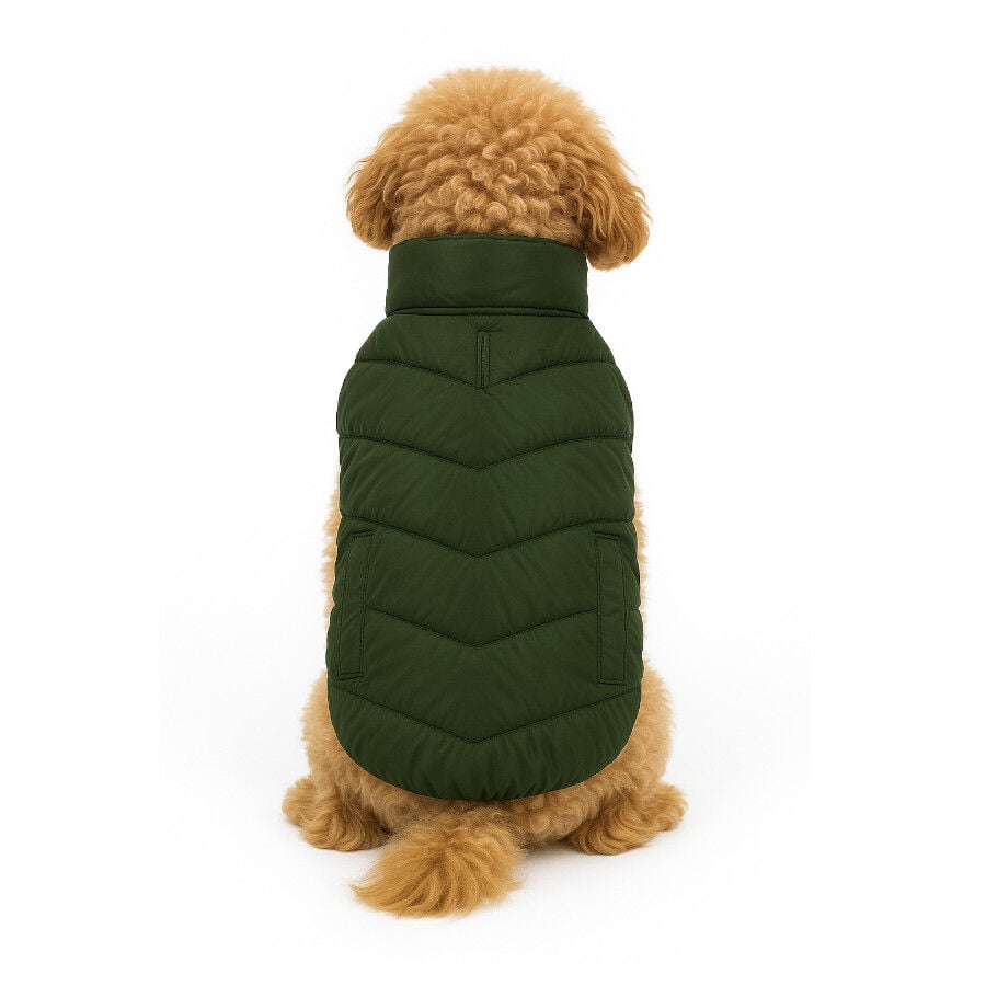 Outech Puffer verde con bolsillos para perros, , large Imagen numero 1