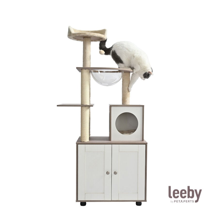 Leeby Luna &aacute;rbol rascador con mueble para gatos, , large indicador imagen numero 2