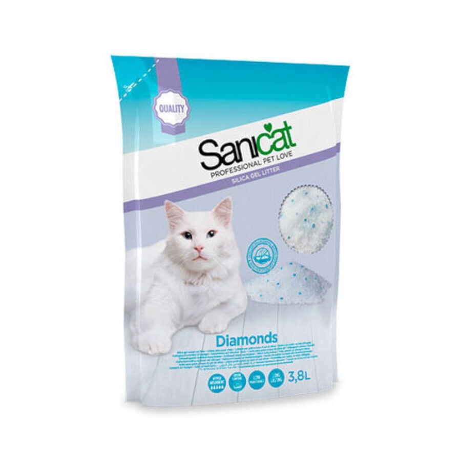 Sanicat Diamonds arena de s&iacute;lice para gatos Imagen numero 1