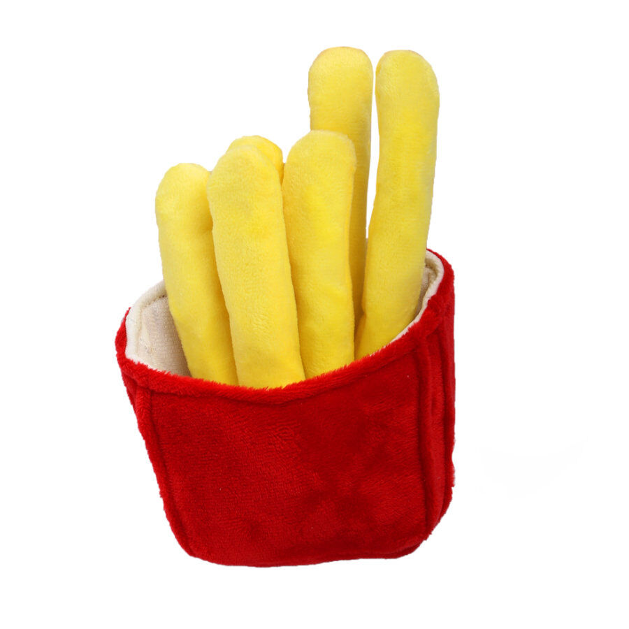 Tootoy! Fries Cuddler Yellow Peluche para perros, , large indicador imagen numero 2
