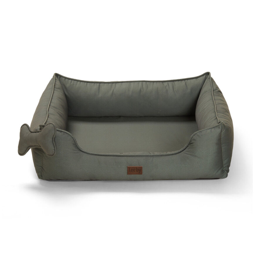 Leeby cama viscoel&aacute;stica caqui para perros, , large indicador imagen numero 1