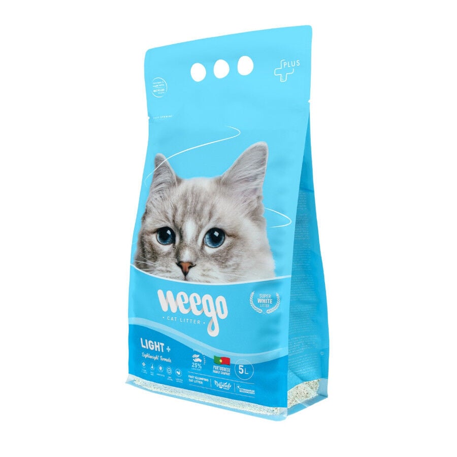 Weego Light + arena aglomerante para gatos