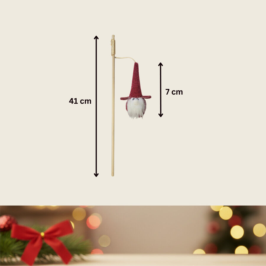 Wonder Christmas Juguete de Ca&ntilde;a Santa Navide&ntilde;o para gatos, , large indicador imagen numero 4
