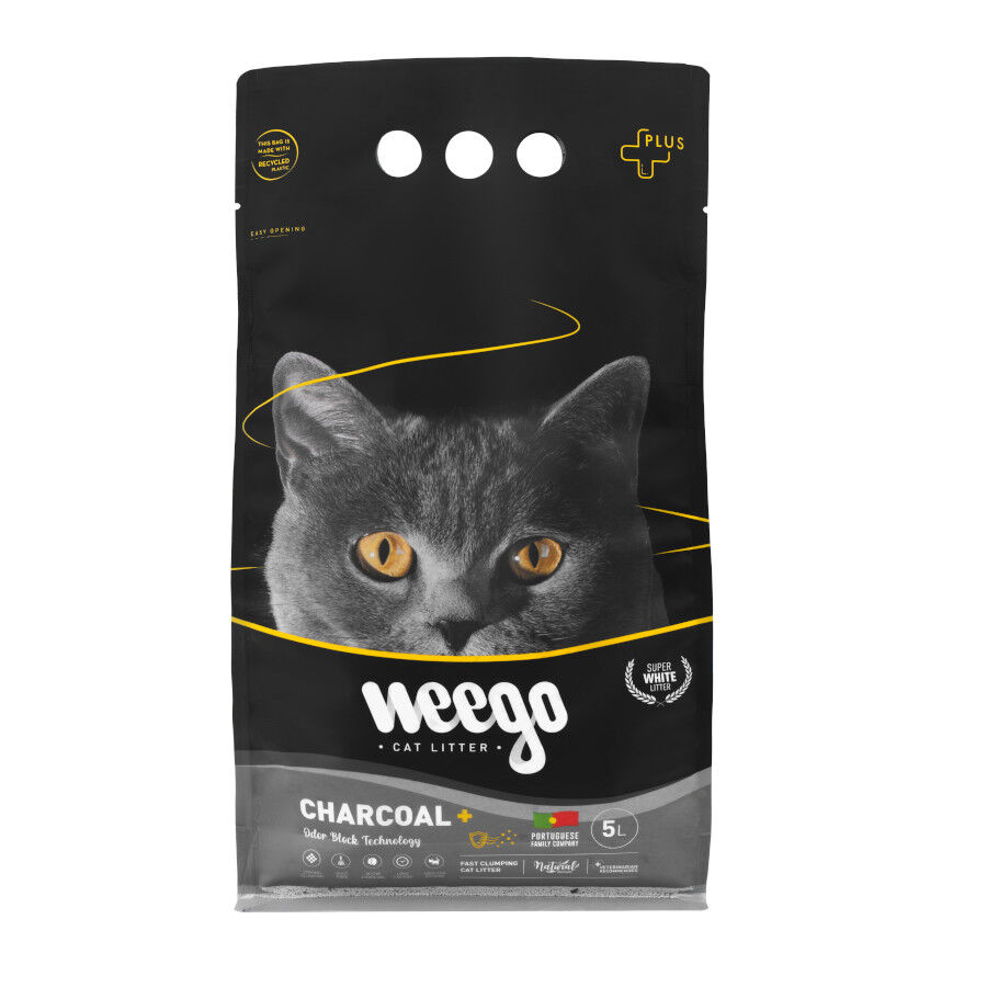 Weego Active Charcoal Plus Arena aglomerante para gatos, , large Imagen numero 1