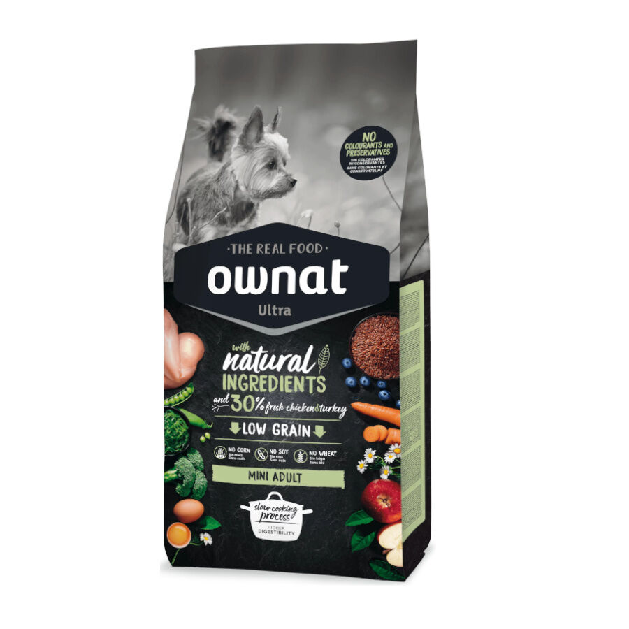 3 kg Ownat Mini Adult Ultra Pollo y Pavo pienso para perros, , large indicador imagen numero 4