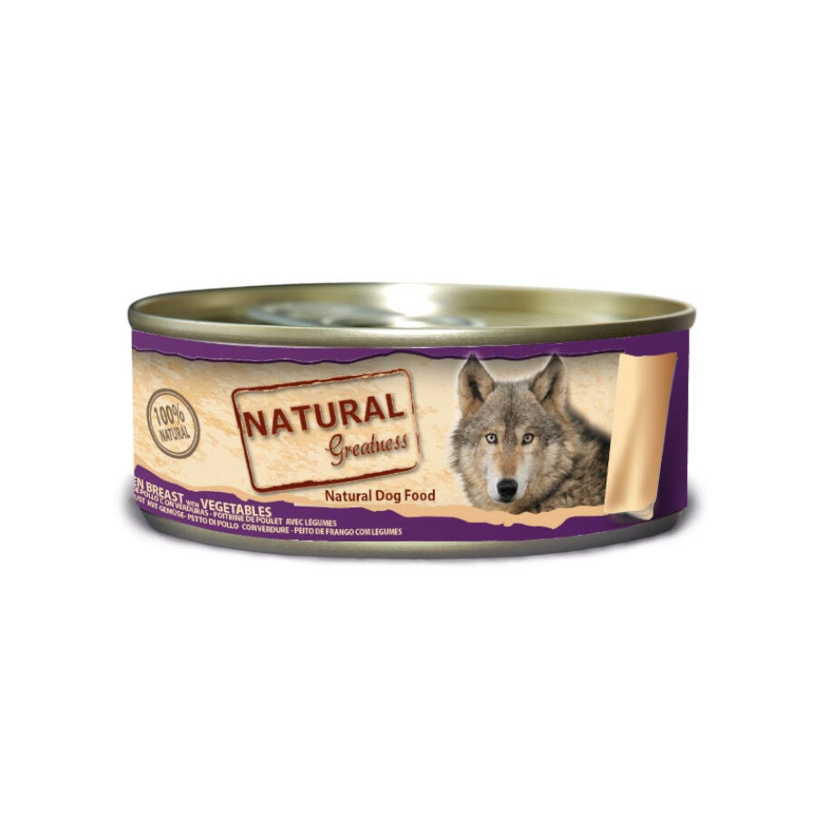156 g Natural Greatness Pechuga de Pollo con Verduras lata para perros, , large Imagen numero 1