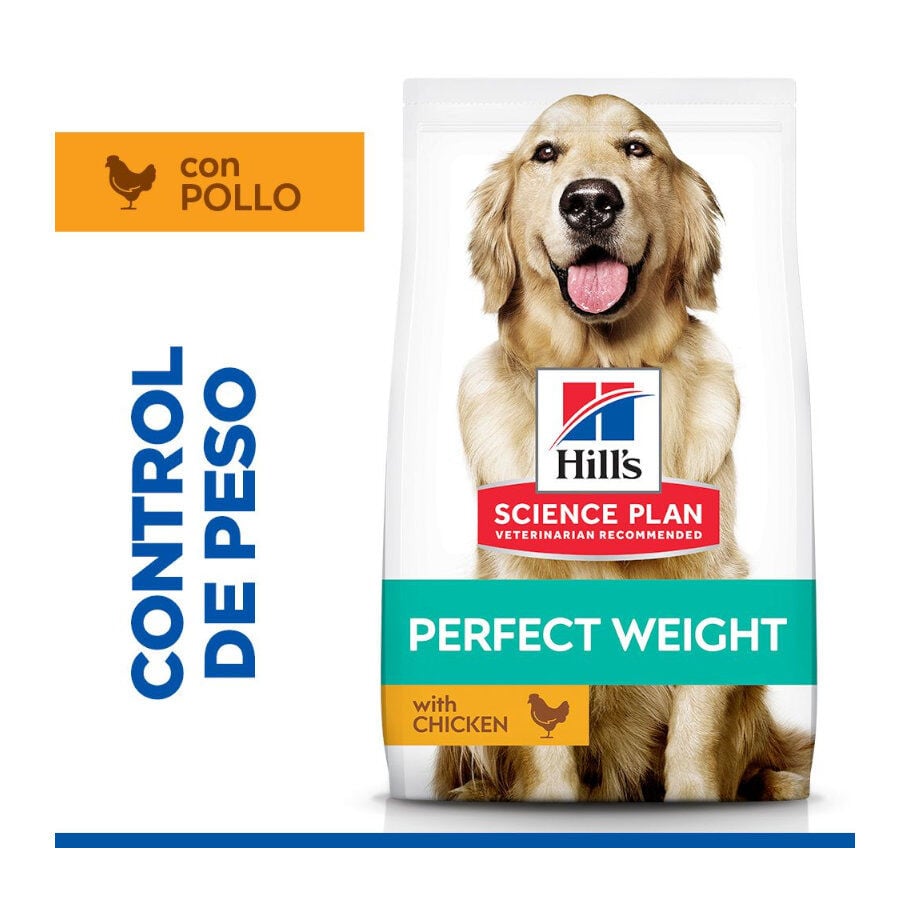 12 kg Hill's Science Plan Perfect Weight Adult Large Pollo pienso para perros, , large indicador imagen numero 2