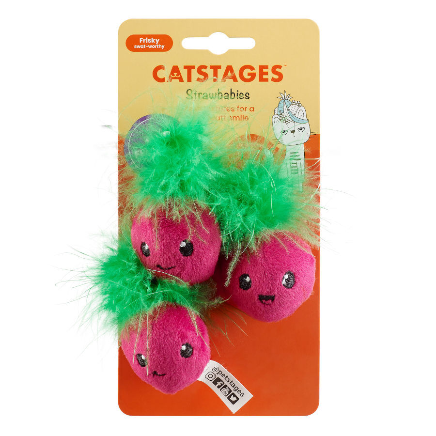 Catstages Strawbabies Peluche de Fresitas para gatos, , large Imagen numero 7