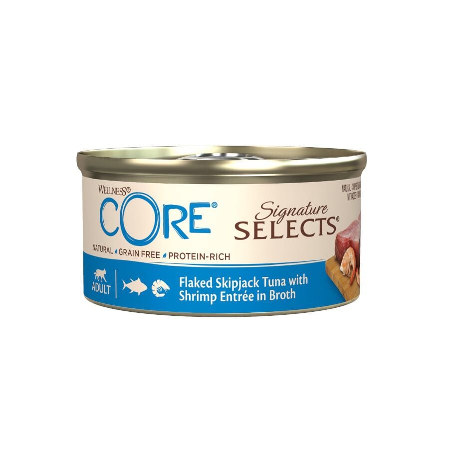 79 g Wellness Core Flaked at&uacute;n lata para gatos, , large indicador imagen numero 1