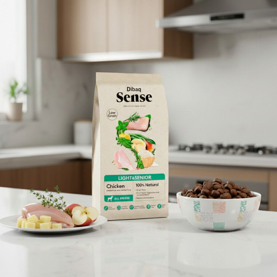 12 kg Dibaq Sense Low Grain Light & Senior Pollo Pienso para perros, , large indicador imagen numero 4