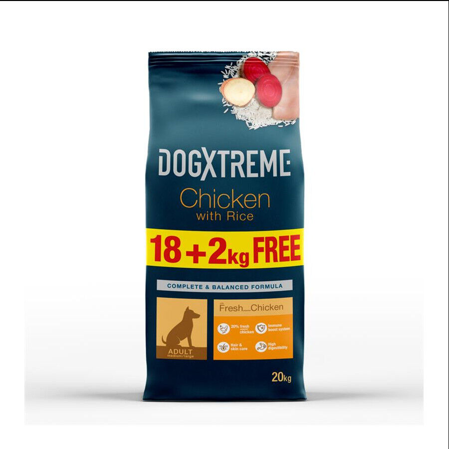 18 kg Dogxtreme Adult Pollo y Arroz pienso, , large indicador imagen numero 2