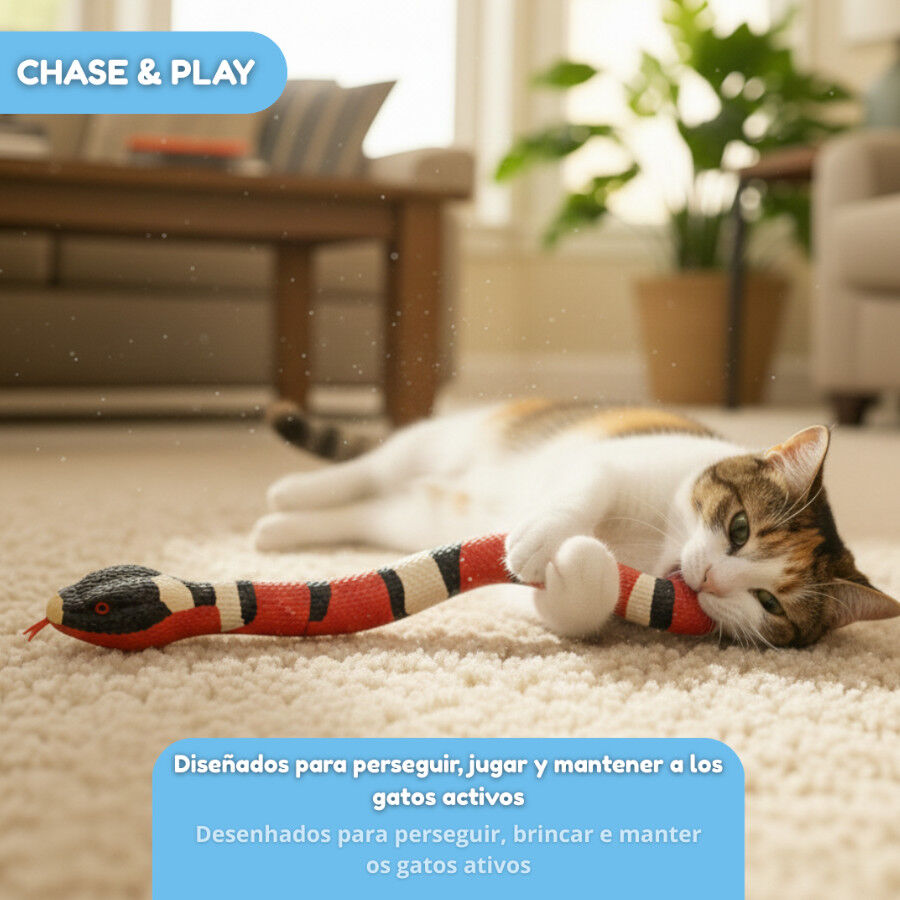 Tootoy! Serpiente Interactiva con Movimiento para gatos, , large indicador imagen numero 7