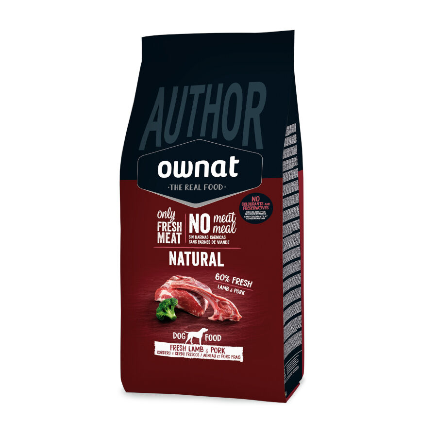 10 kg Ownat Author Natural Cordero Fresco y Cerdo pienso para perros, , large Imagen numero 1