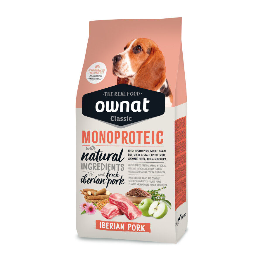 Ownat Classic Monoproteico Pienso Cerdo Ib&eacute;rico para perros