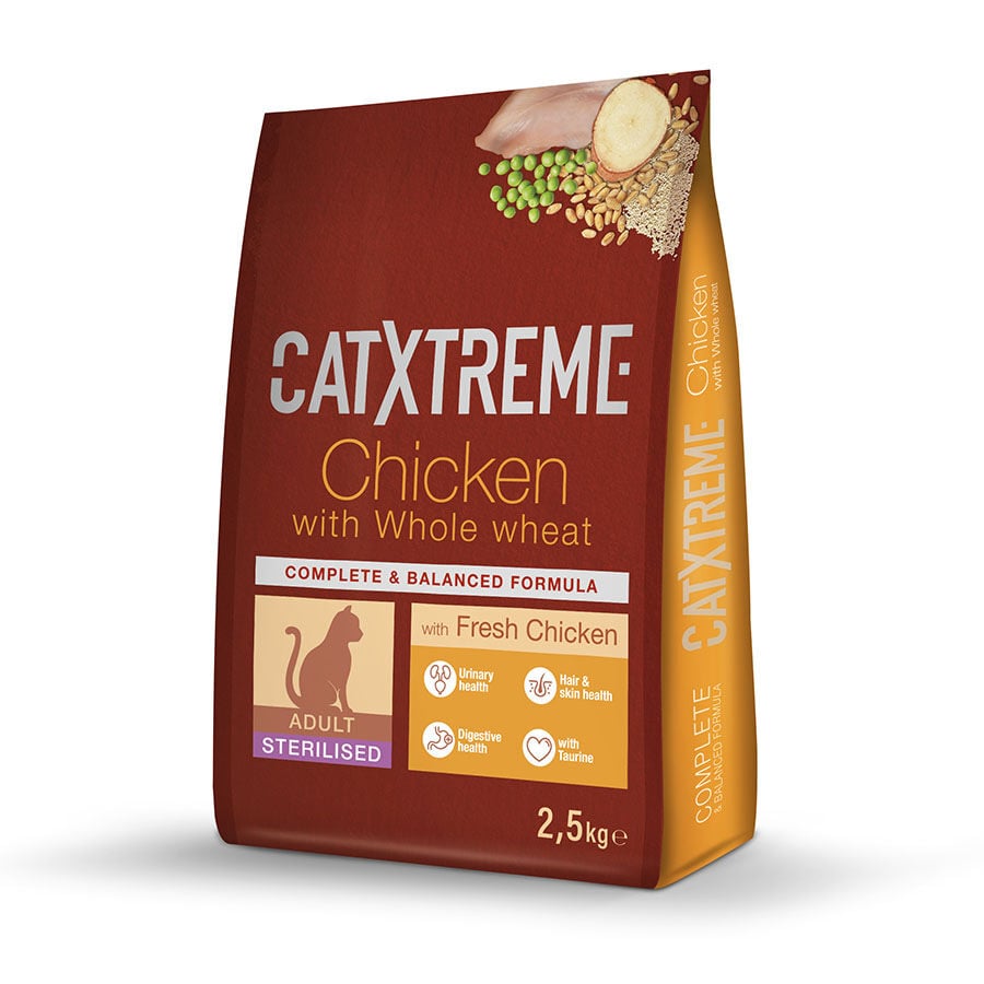 2.5 kg Pienso Catxtreme Pavo y Pollo + 20L Arena Aglomerante Nova Clean para gatos  &iexcl;Pack Ahorro!, , large Imagen numero 2
