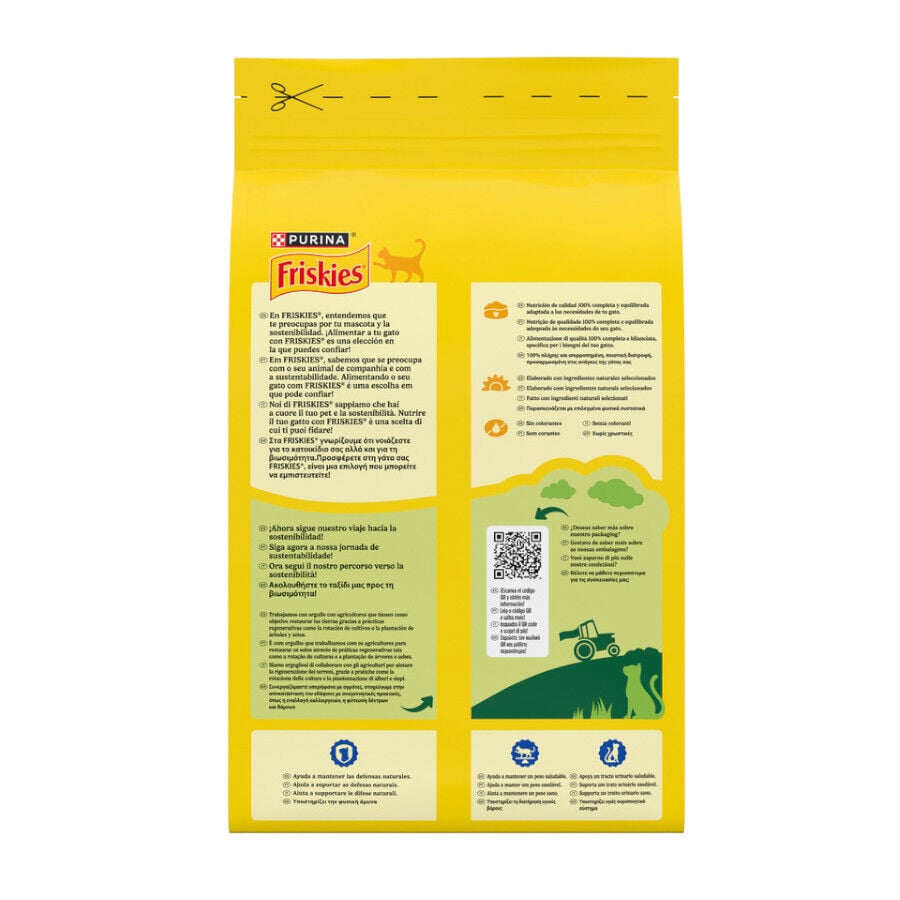 1.5 kg Friskies Sterilized Pollo y Pavo con Verduras pienso para gatos, , large indicador imagen numero 8