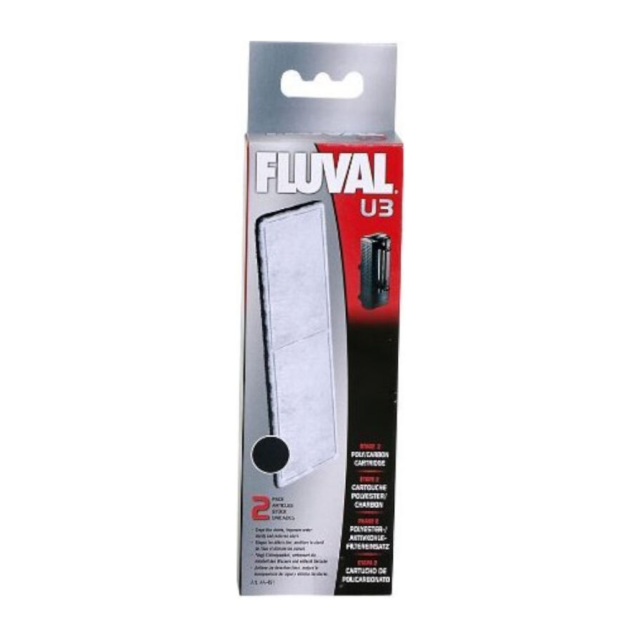 Fluval U3 Carga filtrante de carb&oacute;n para filtro