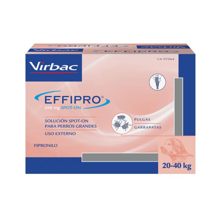 Virbac Effipro pipetas antipar&aacute;sitos perros 20-40 kg, , large indicador imagen numero 1