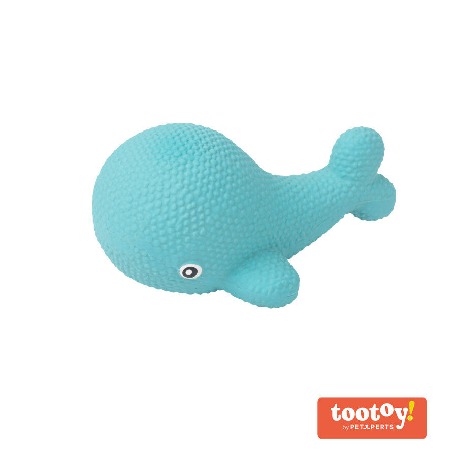 Tootoy! Puppy Mini Whale Toy mordedor para perros, , large indicador imagen numero 1