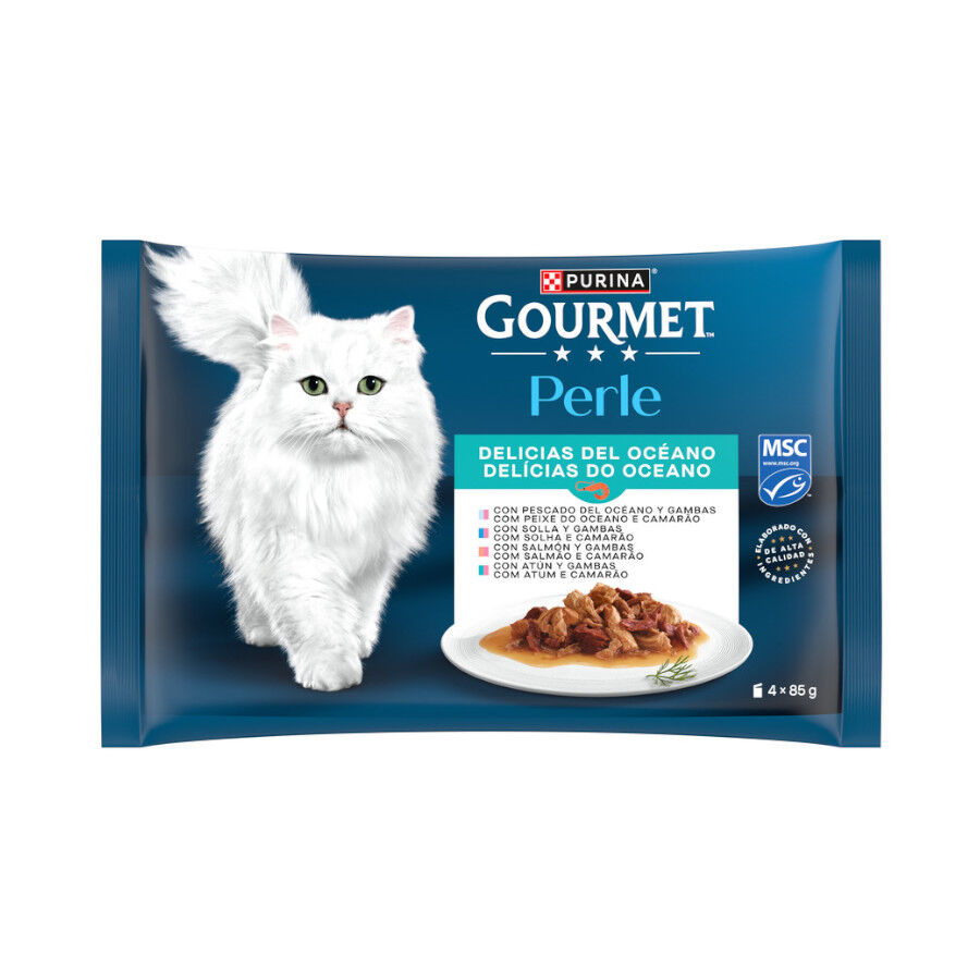 Gourmet Perle Delicias del Oc&eacute;ano en salsa sobre para gatos