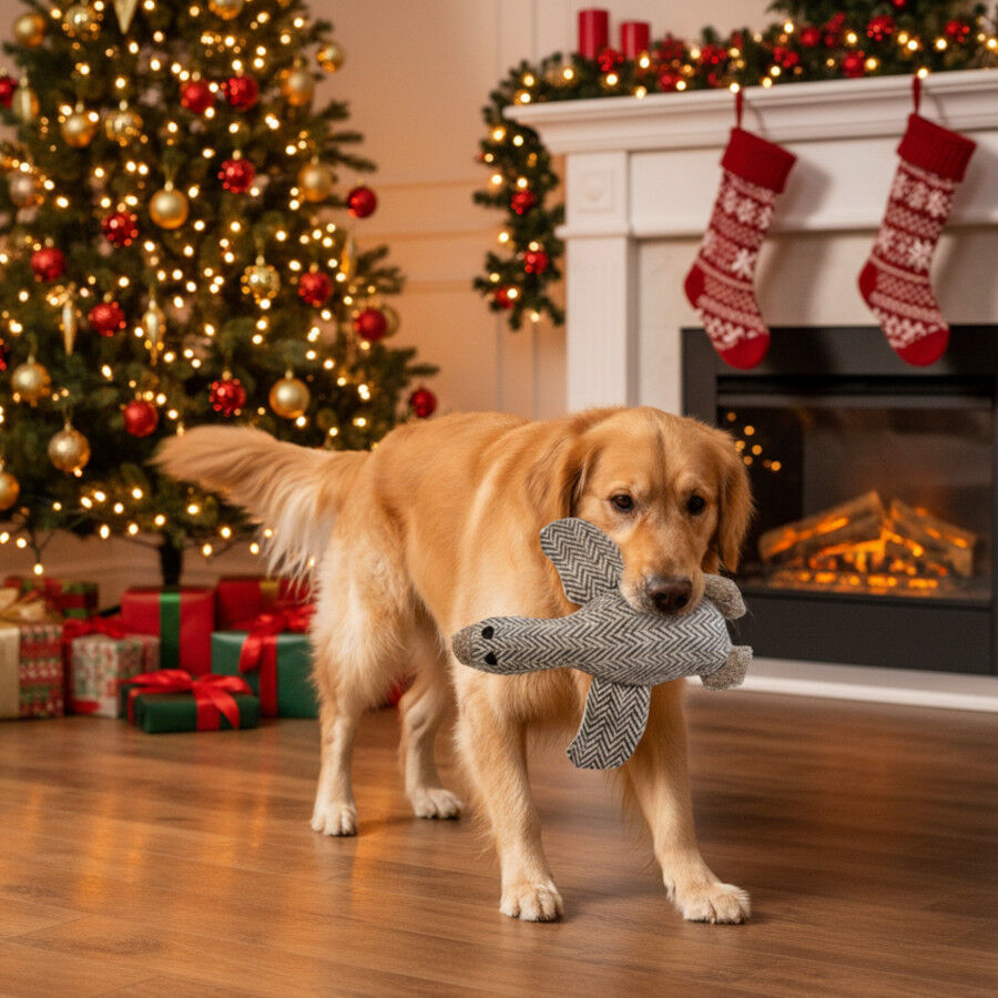 Wonder Christmas Peluche Pato Navide&ntilde;o para perros, , large indicador imagen numero 3