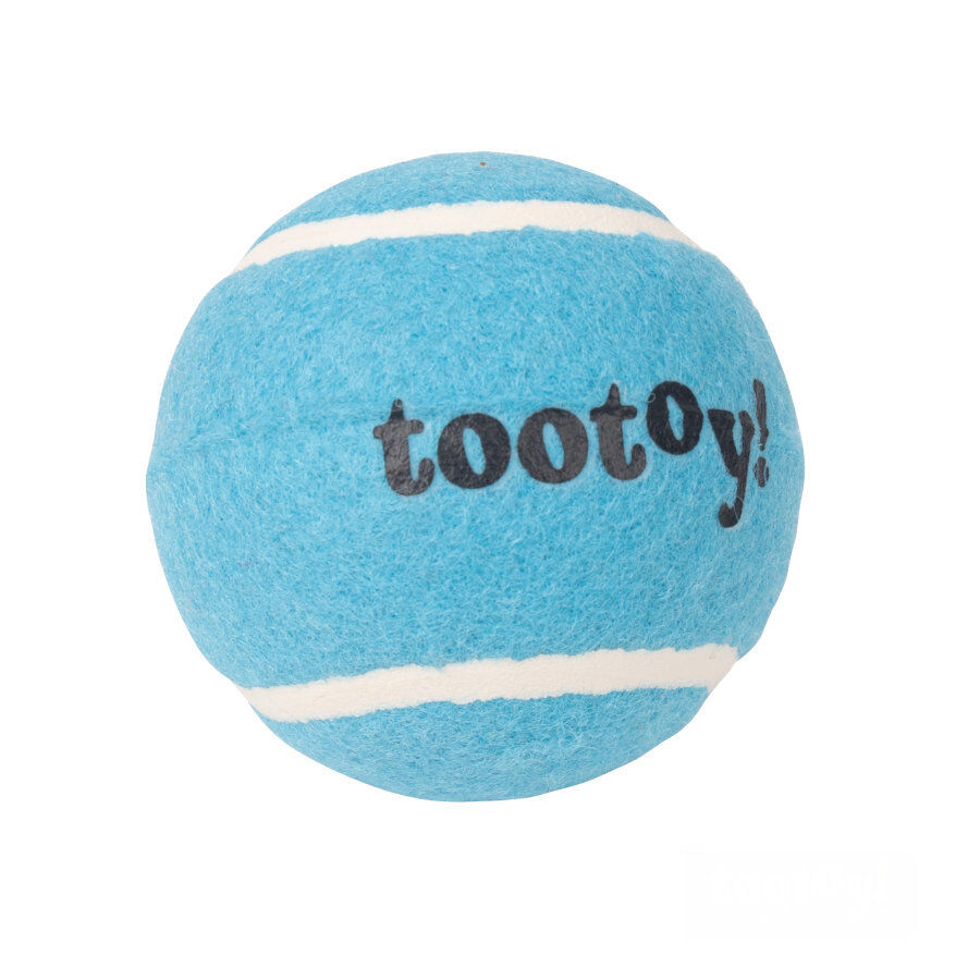Tootoy! Chase Squeaker Ball Azul pelota de tenis para perros, , large Imagen numero 2