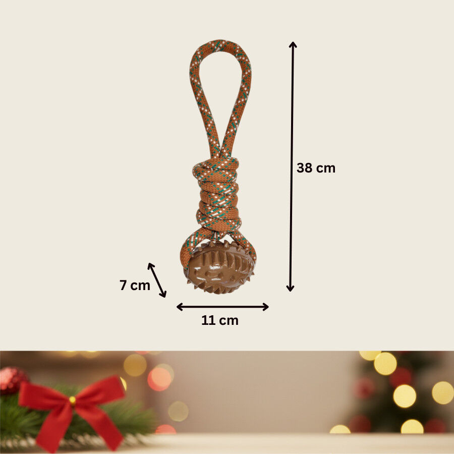 Wonder Christmas Juguete de Cuerda y Mordedor Navide&ntilde;o para perros, , large indicador imagen numero 4