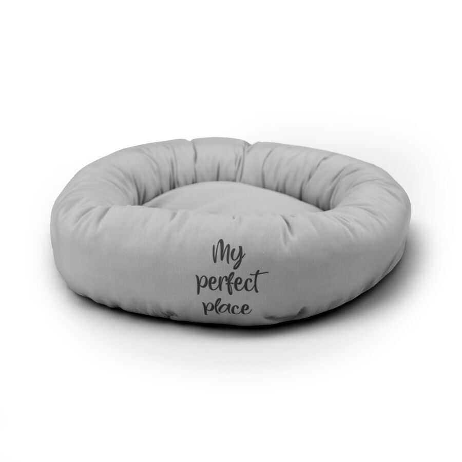 Leeby Cama Donut Antideslizante Gris para gatos, , large indicador imagen numero 1