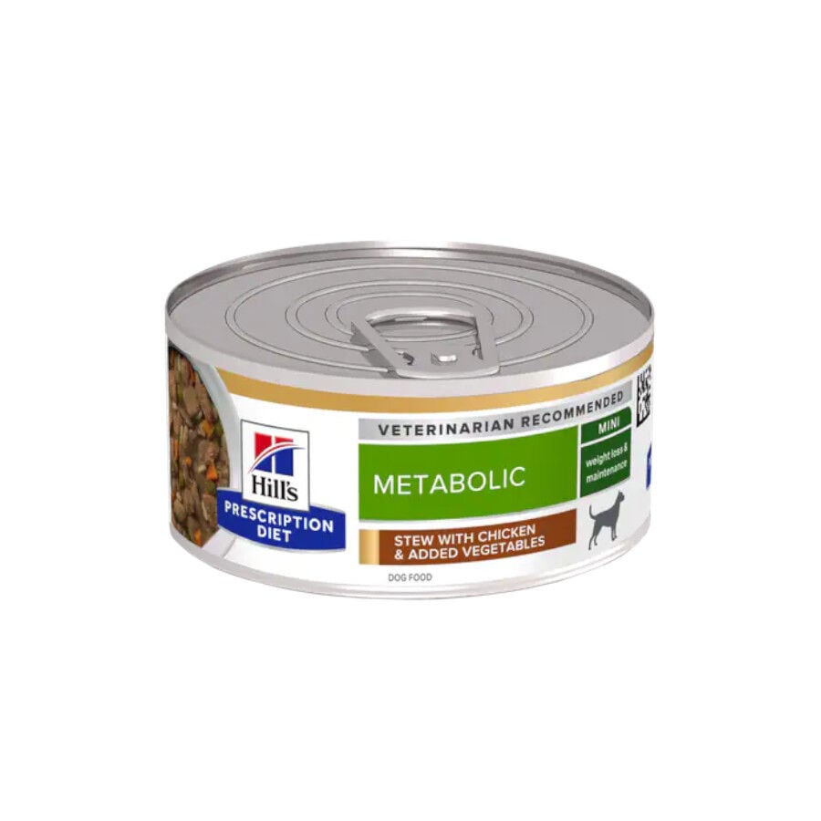 156 g Hill's Adult Mini Prescription Diet Metabolic Estofado de Pollo y Verduras para perros, , large Imagen numero 1